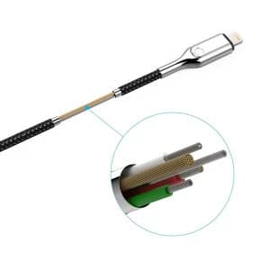 Cygnett CY2801PCCCL Armoured Lightning to USB-C Cable 2M - Black