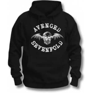 Avenged Sevenfold Logo Pullover Hoodie Black Medium