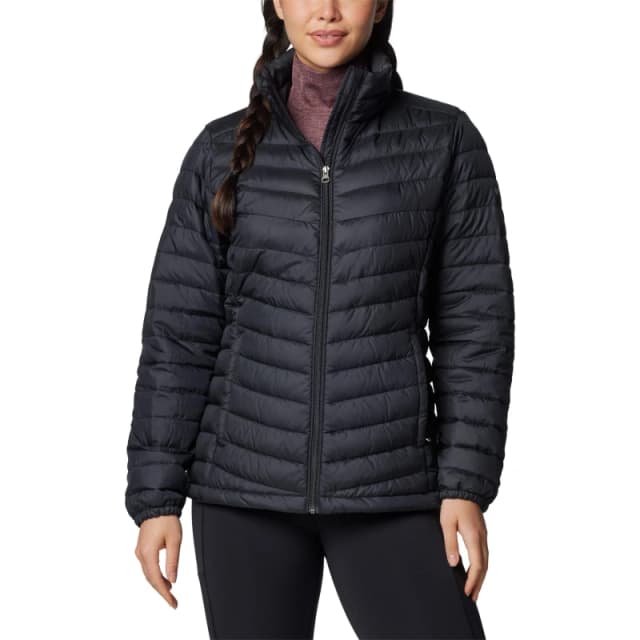 Columbia Womens Chestnut Clearing Water-Resistant Lightweight Insulated Puffer Jacket Black female 8 (XS)