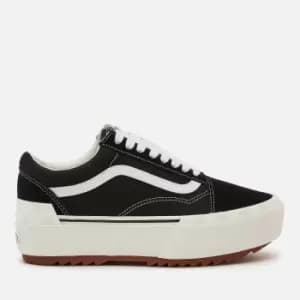 Vans Ua Old Skool Stacked, (Suede/Canvas) Black/Blanc De Blanc, size: 6, Unisex, Trainers, VN0A4U155ZN1