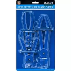 3 Piece Offset Flexible Hose Clamp Pliers