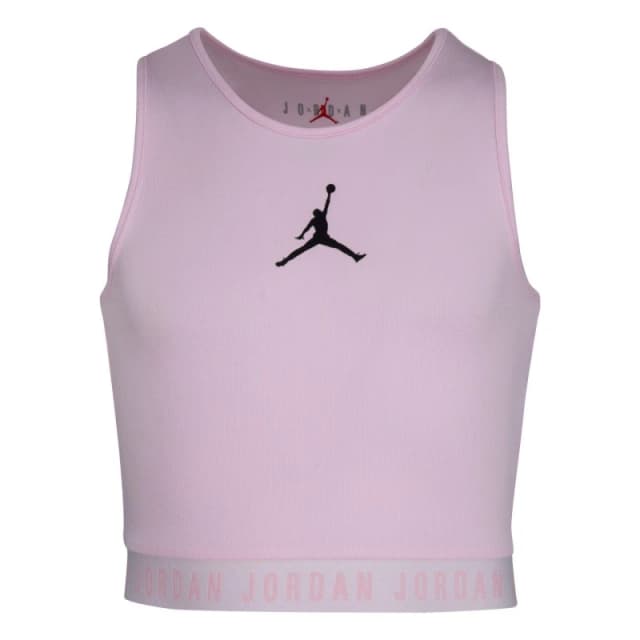 Air Jordan Active Crop Top Junior Girls Pink/Black female 11-12 (L)
