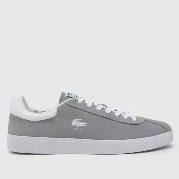 Lacoste Grey / White Baseshot Translucent Sole Trainers grey Male 12 212699UK