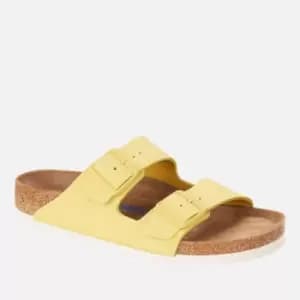 Birkenstock Womens Arizona Slim Fit Sfb Suede Double Strap Sandals - Popcorn - EU 37/UK 4.5