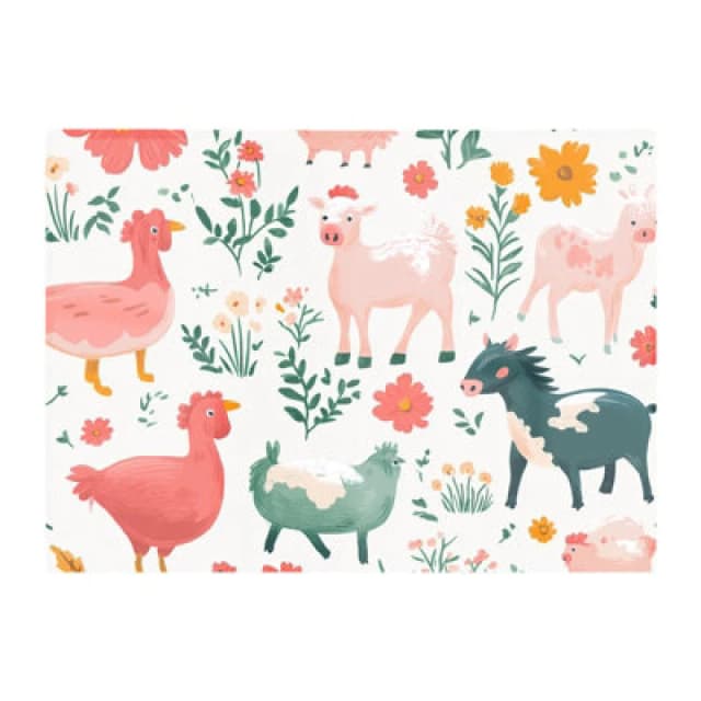 Warren Reed Designer Fun On The Farmyard Chopping Board