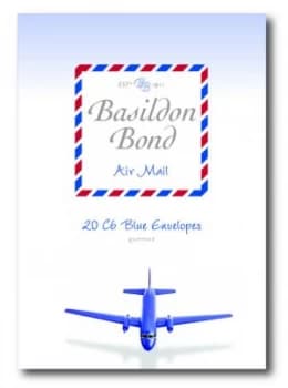 Basildon Bond Airmail Envelope Blue Pk20 - 10 Pack