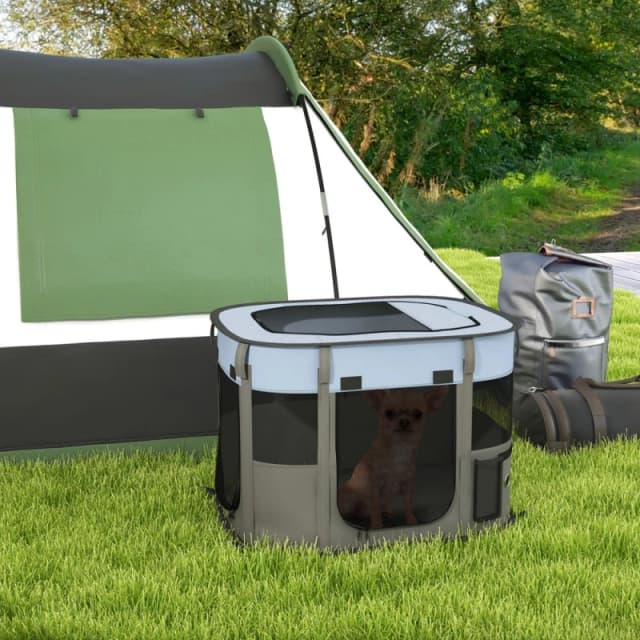 PawHut Portable Dog Pen for Puppies, Rabbits, Kittens, Guinea Pigs s - Pawhut 5056725529055