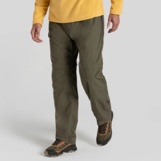 Craghoppers Craghoppers Men Kiwi Convertible Trousers in Olive Size: 38R Olive 38R Male 5063260101615