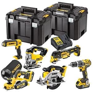 DEWALT DCK665P3T 18V Xr 6 Piece Brushless Cordless Compact Wood Working Set