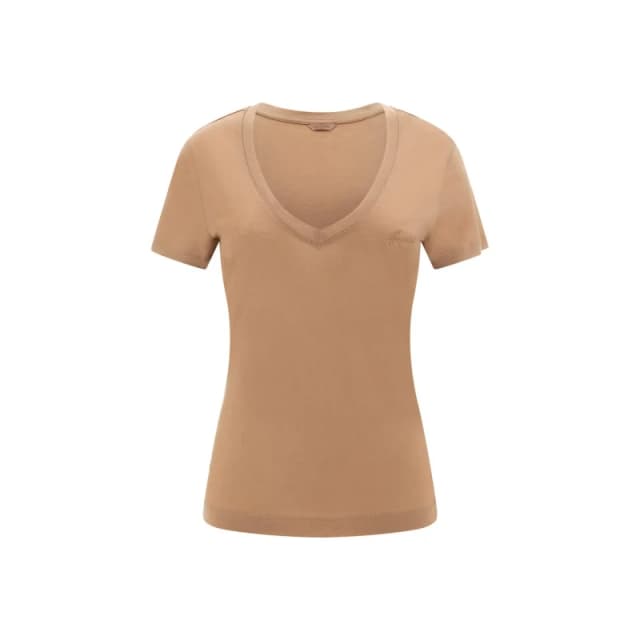 Guess Basic womens V-neck T-Shirt Guess Marron Female XL