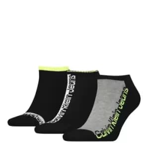 Calvin Klein Klein Mens 3 Pack Ankle Socks - Black