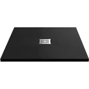 Nuie Slimline Slate Square Shower Tray 900mm x 900mm - Black