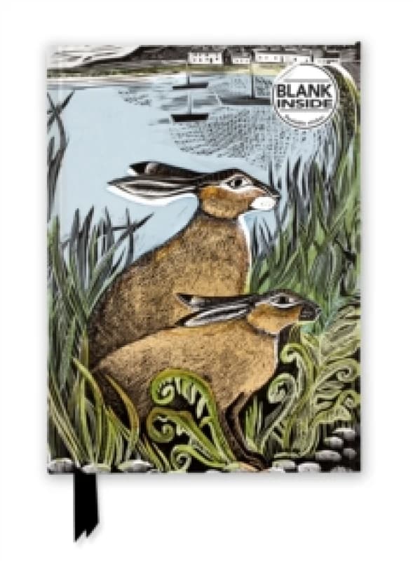 Angela Harding: Rathlin Hares (Foiled Blank Journal) Notebook / blank book