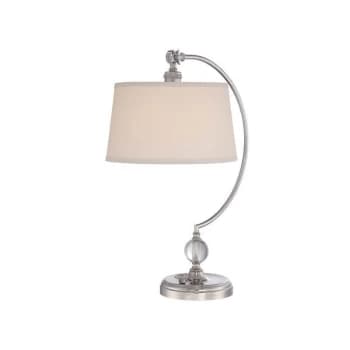 Jenkins - 1 Light Table Lamp Polished Nickel, E27 - Elstead