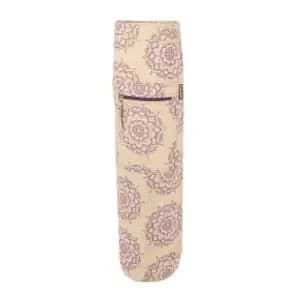 Yoga-Mad Mandala Yoga Mat Bag (One Size) (Cream/Purple)