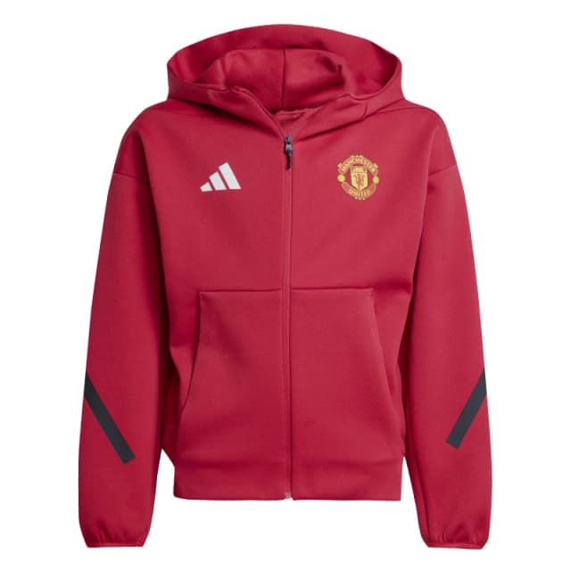 adidas Manchester United Anthem Jacket 2025 2026 Juniors Red male 7-8 Years