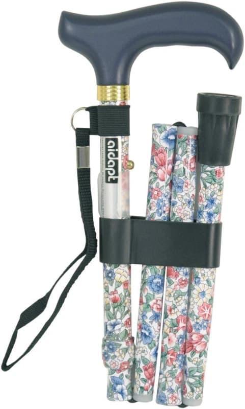 Aidapt Deluxe Folding Walking Cane White White