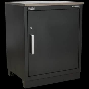 Sealey Premier Heavy Duty Modular Floor Cabinet Single Door MSS System Black