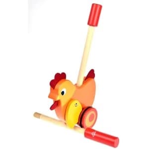 Wooden Chick Push Along Toy