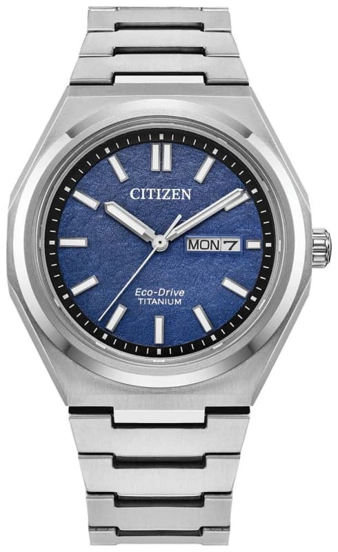 Citizen AW0130-85L Zenshin Super Titanium Bracelet Watch - W38384