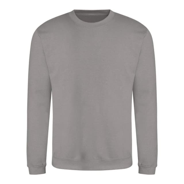 AWDis AWDis Men Crew Neck Sweatshirt in Light Grey Size: Medium Light Grey M Male 5063693810740