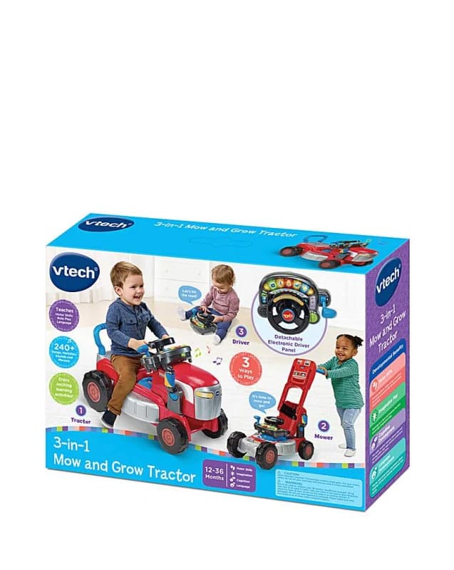 Vtech VTech 3-in-1 Mow and Grow Tractor - VTech Male RN45701