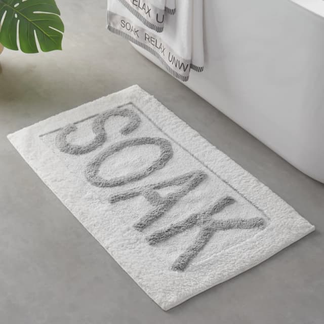 Catherine Lansfield Soak Absorbent Bath Mat White