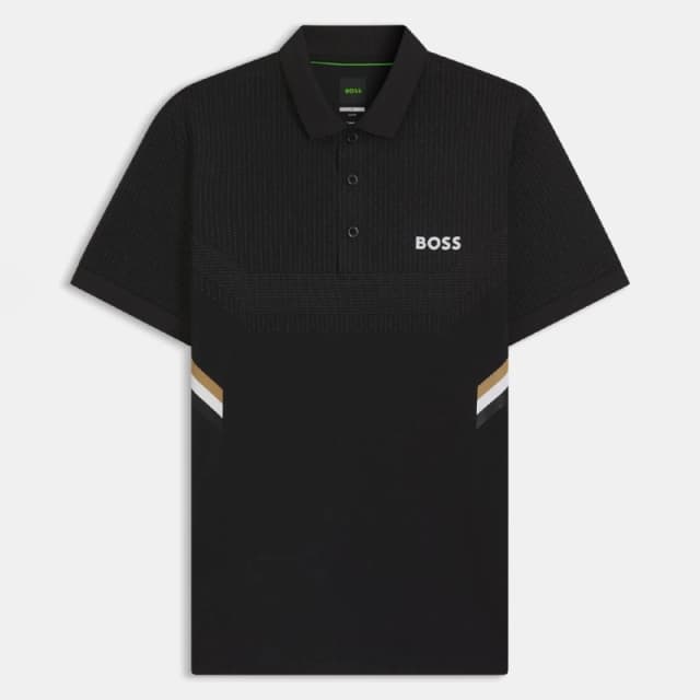 Boss Paule Active Slim-Fit Polo Shirt Black male S