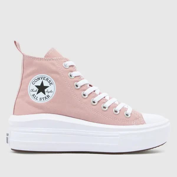 Converse pale pink all star move Girls Youth trainers Pale Pink UK 5 (EU 38)