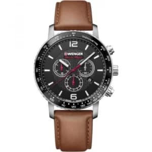Mens Wenger Roadster Black Night Chrono Chronograph Watch