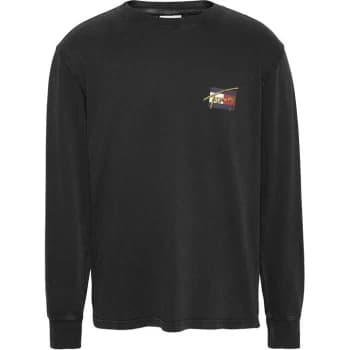 Tommy Jeans Tjm Vintage Circular Ls Tee - Black BDS