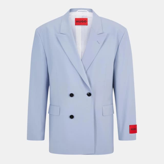 Hugo Mens Urban232x Suit Jacket Pastel Blue male 38 (48)