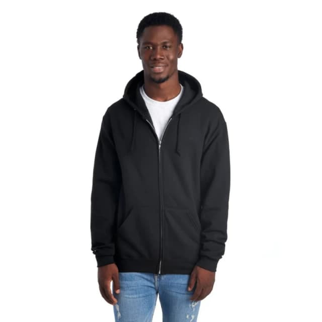 JERZEES Mens Nublend Full Zip Hoodie in Black Size: Small Black Male S