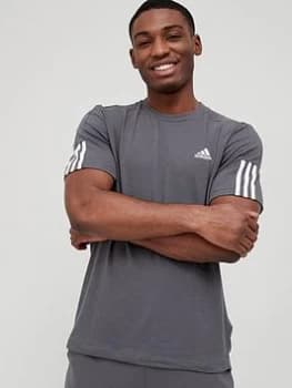 adidas Designed 2 Move Motion T-Shirt - Grey/White, Size S, Men