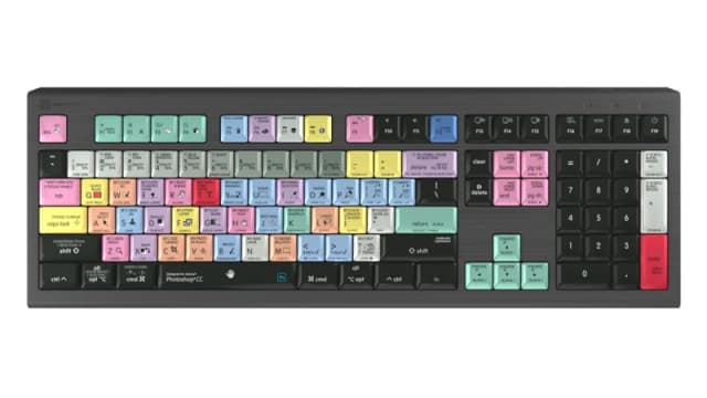 Logickeyboard LKB-PHOTOCC-A2M-UK keyboard Gaming USB QWERTY English Bl