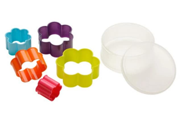 Premier Housewares Coloured Shape Cutters 5Pc Flower Shape Cutter Multi