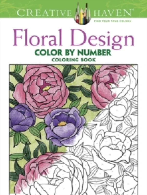 Creative Haven Floral Design Color By Number Coloring Book. Paperback. By Jessica Mazurkiewicz Books