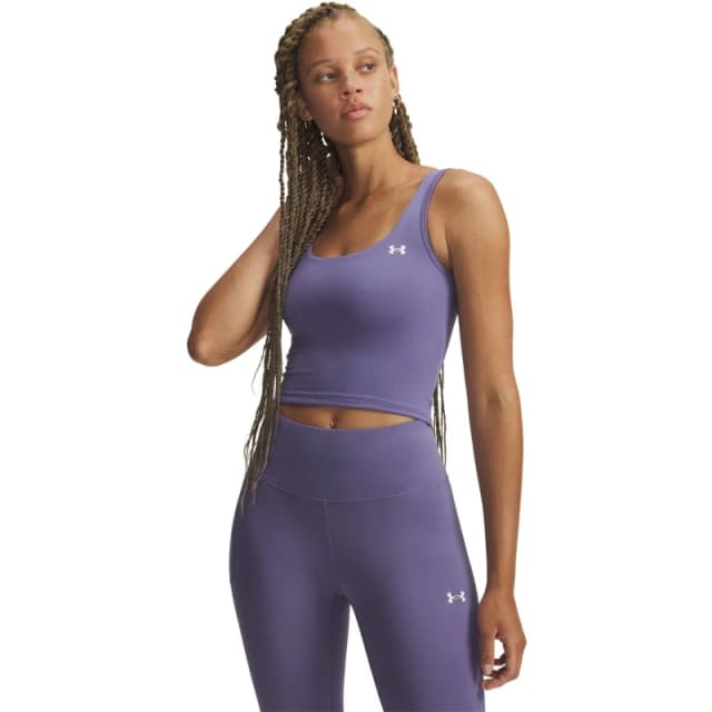 Under Armour Womens Motion Tank Performance Gym Vest Purple/White female 10 (S)