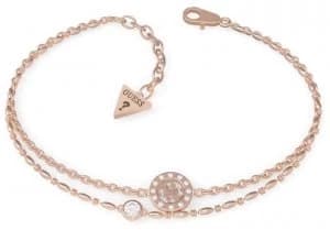 Guess Miniature Rose Gold PVD Charm Bracelet UBB79034-L Jewellery