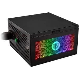 Kolink Core RGB Series 500W 80 Plus Certified RGB Power Supply UK Plug