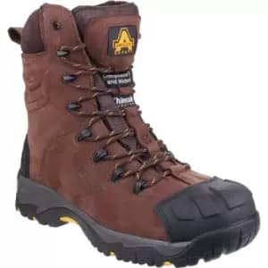 Amblers Mens Safety As995 Pillar Waterproof Hi-Leg Safety Boots Brown Size 13