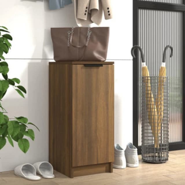 VIDAXL Shoe Cabinet Brown Oak 30x35x70cm Engineered Wood vidaXL 8720287084631