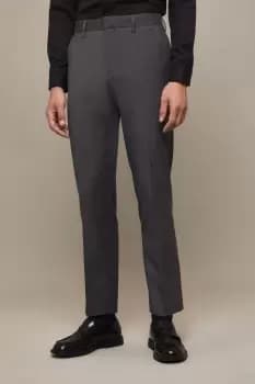Mens Tailored Fit Charcoal Smart Trousers