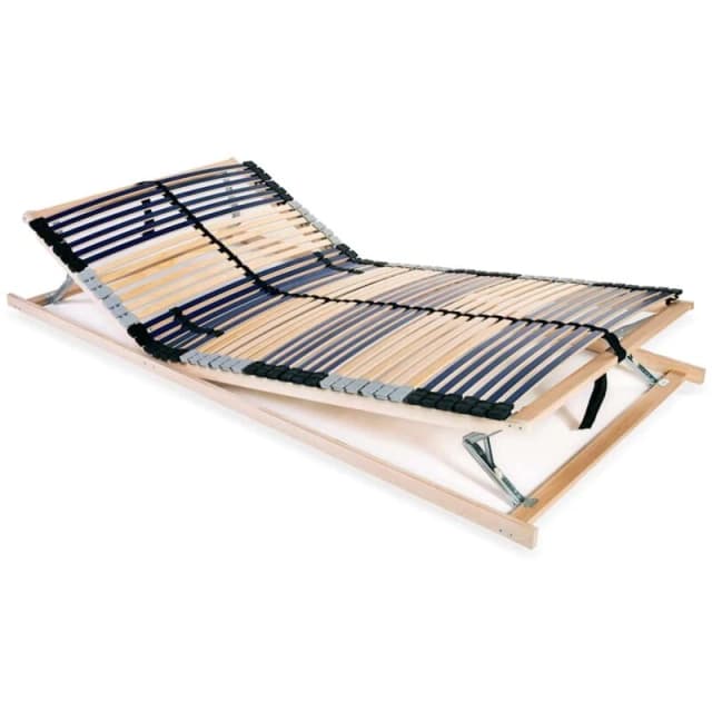 VIDAXL Slatted Bed Base without Mattress with 42 Slats 7 Zones 120x200cm Vidaxl 8718475606857