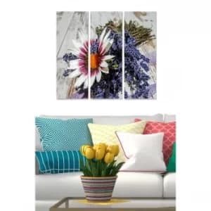 MDF2423901 Multicolor Decorative MDF Painting (3 Pieces)