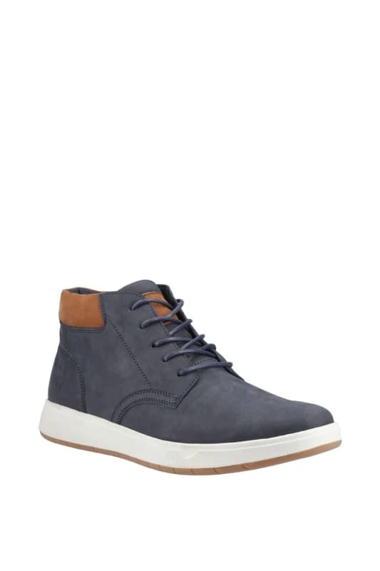 Hush Puppies Mens Bronko Chukka Boot in Navy Size: 7 Navy Male 7