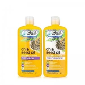 Natural World Chia Seed Shampoo and Conditioner Set