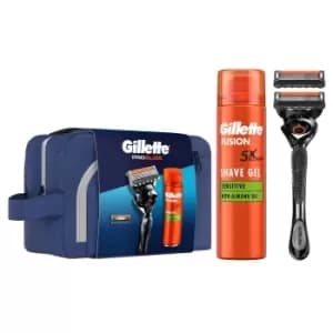 Gillette ProGlide Giftset: ProGlide Razor Fusion Shaving Gel & 2 Blades