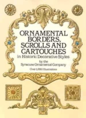 ornamental borders scrolls and cartouches in historic decorative styles