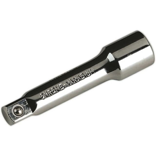 Loops 75mm Forged Steel Extension Bar - 3/8" Sq Drive - Spring-Ball Socket Retainer Metallics